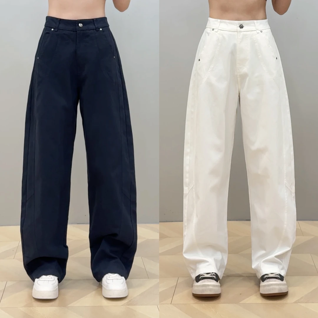 【L.P.L meng】2025春款小众设计简约百搭显瘦休闲裤