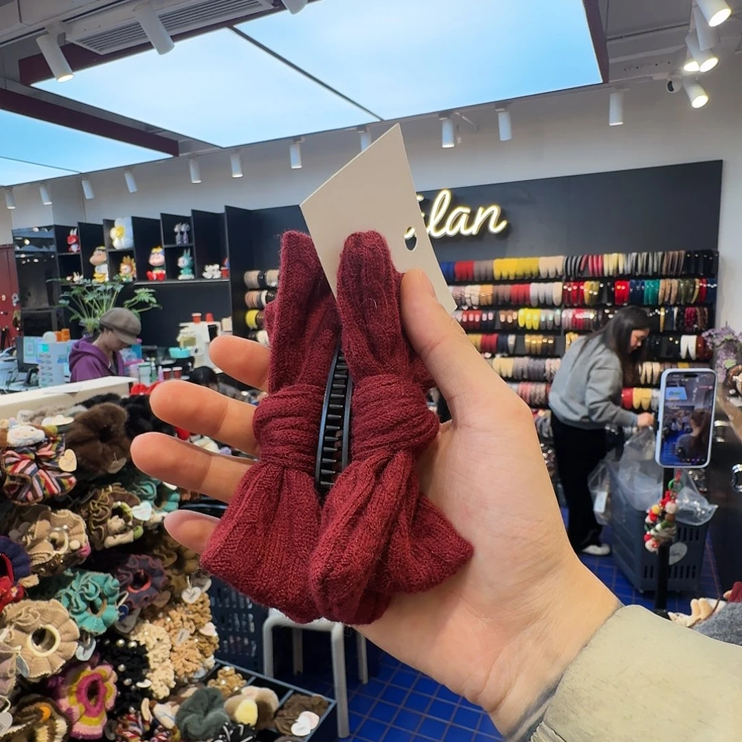 叫****布艺非金属红色香蕉夹