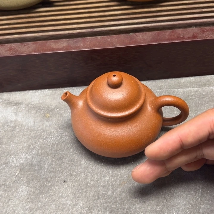 紫砂茶壶宝山红黄泥容天150cc