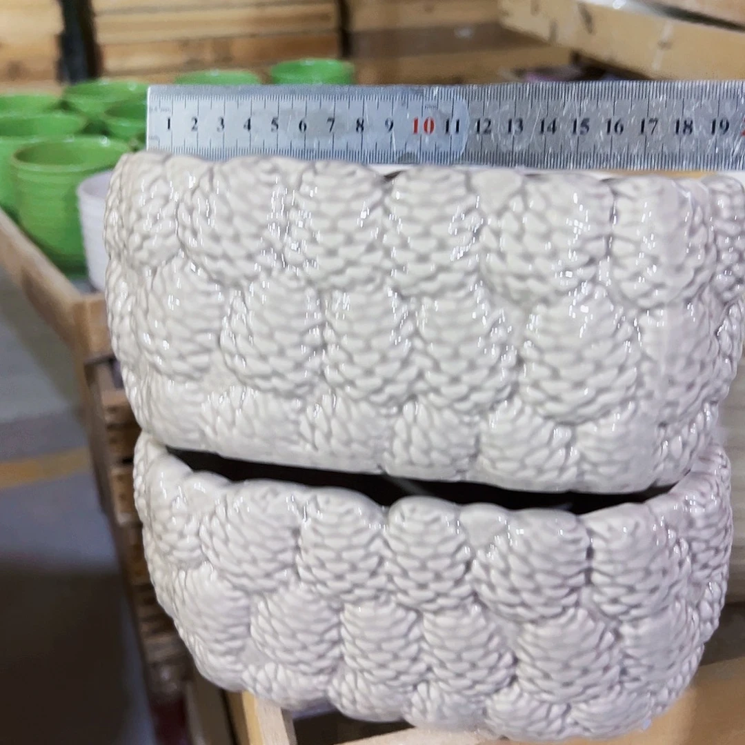 有孔外贸尾单陶瓷花盆凑单10米包邮