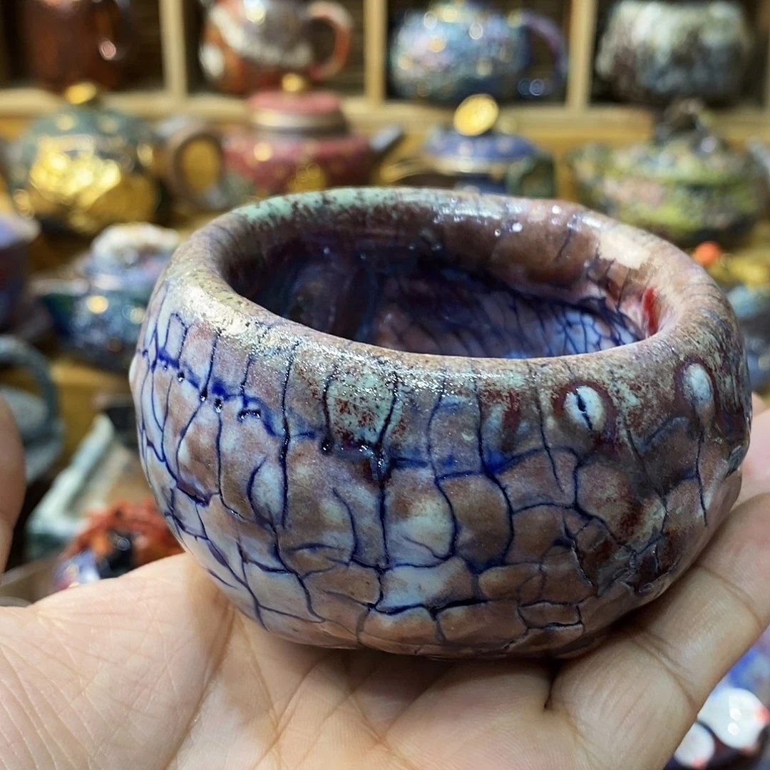 粗陶志野柴烧茶器