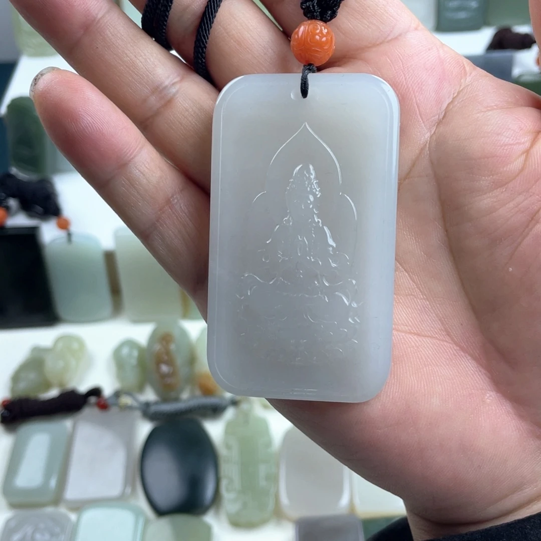 和田玉未镶嵌挂件