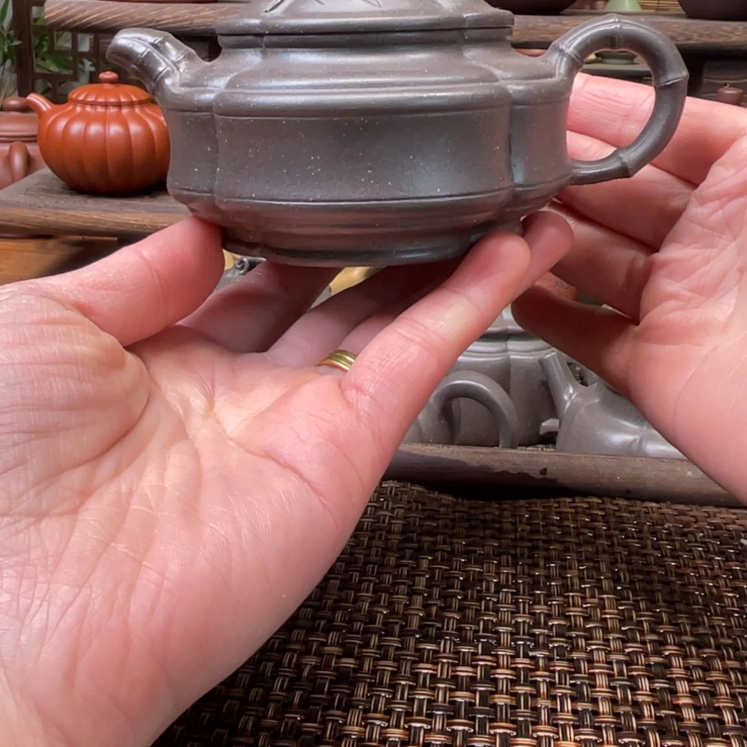 紫砂茶壶宜兴原矿紫砂手工制150