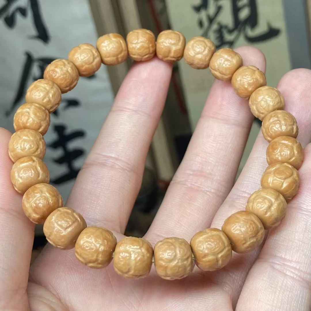 观自在—饕餮猴头核桃雕刻（手工）全品无暇不泡药