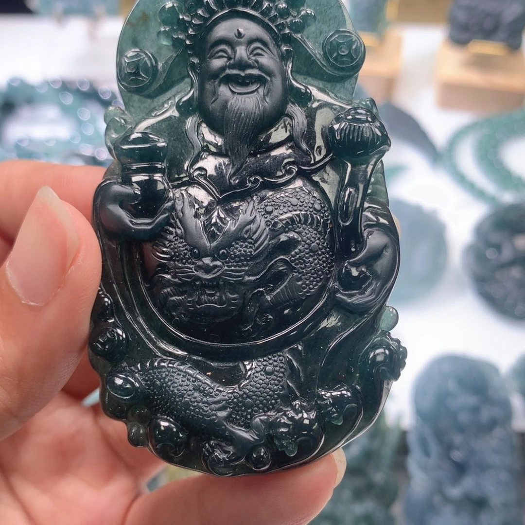 颈饰未镶嵌翡翠天然翡翠