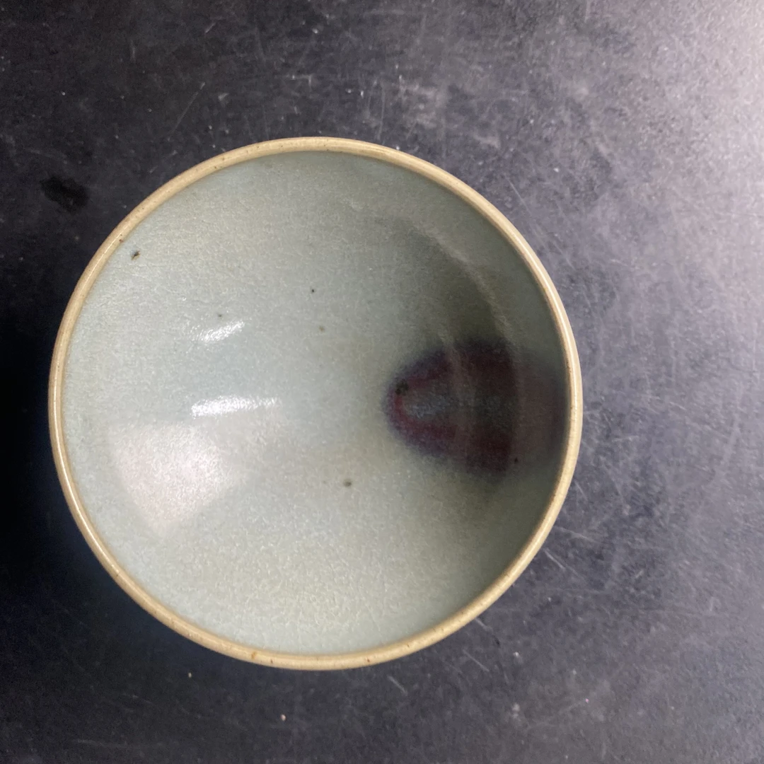 1231 天青釉挂紫斑茶盏