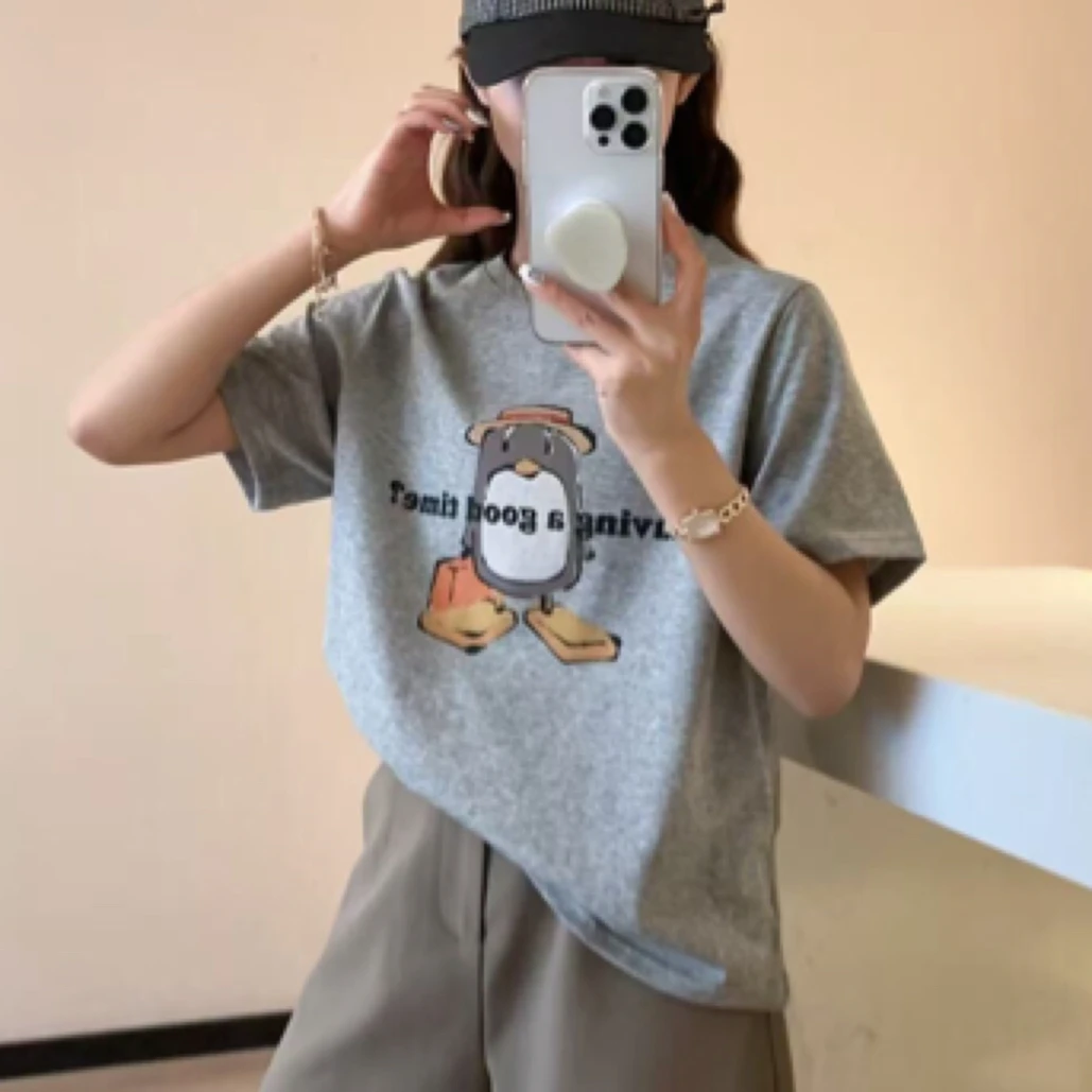 （宸宸家）夏季凉感雪花棉T