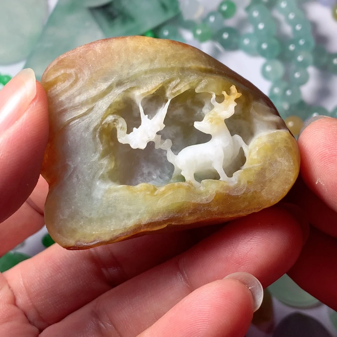 ✎***࿐定制翡翠未镶嵌包工