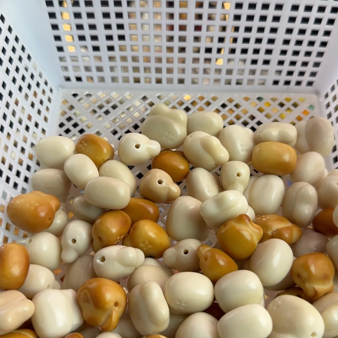 菩提根/象牙果手串微瑕牙果兔头10颗