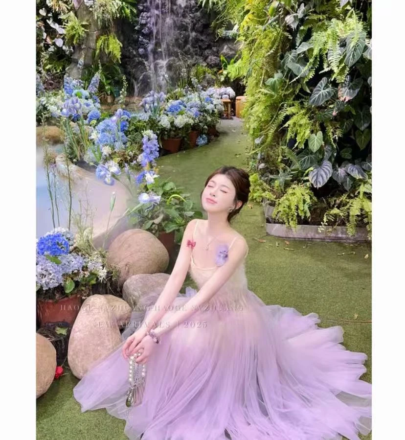 浩哥女装铭顺●精灵公主C5LYQ3982A连衣裙预夏季渐变森系长款仙气