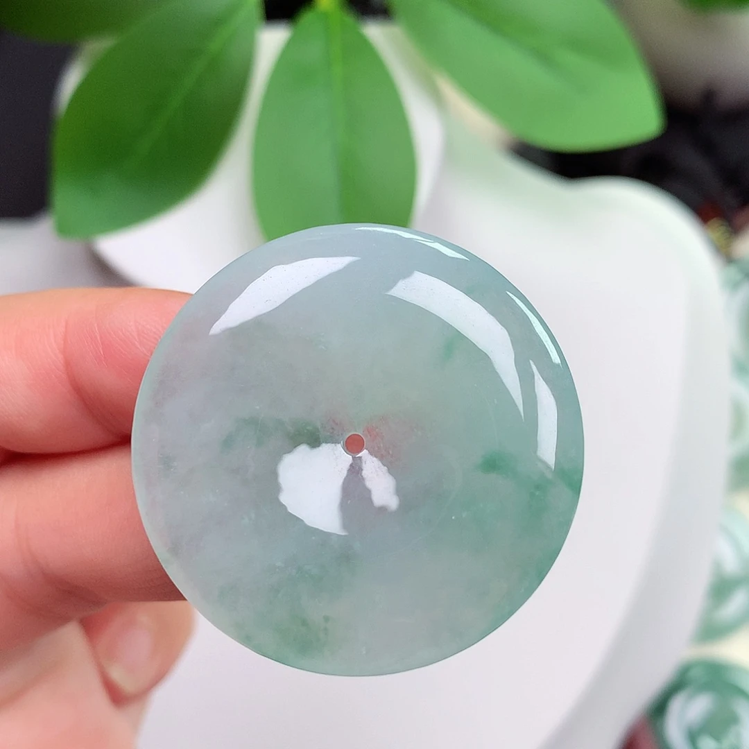 颈饰未镶嵌翡翠平安扣 35x6.0mm