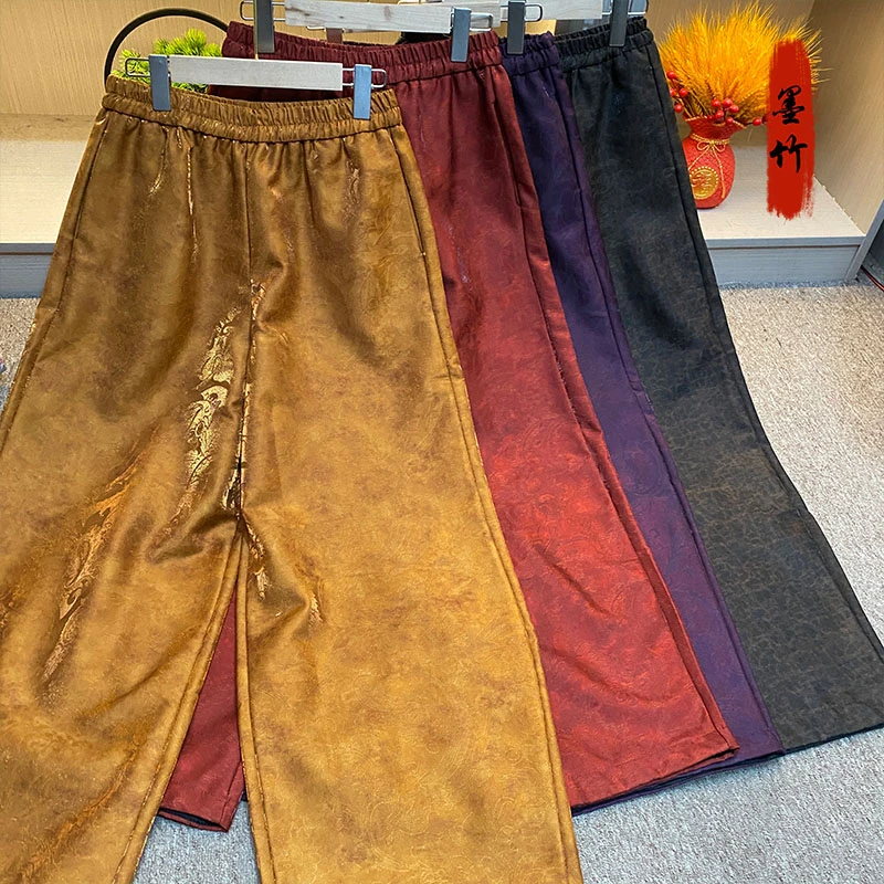 【71520】气质裤子轻奢女装休闲重工高级感设计师长裤