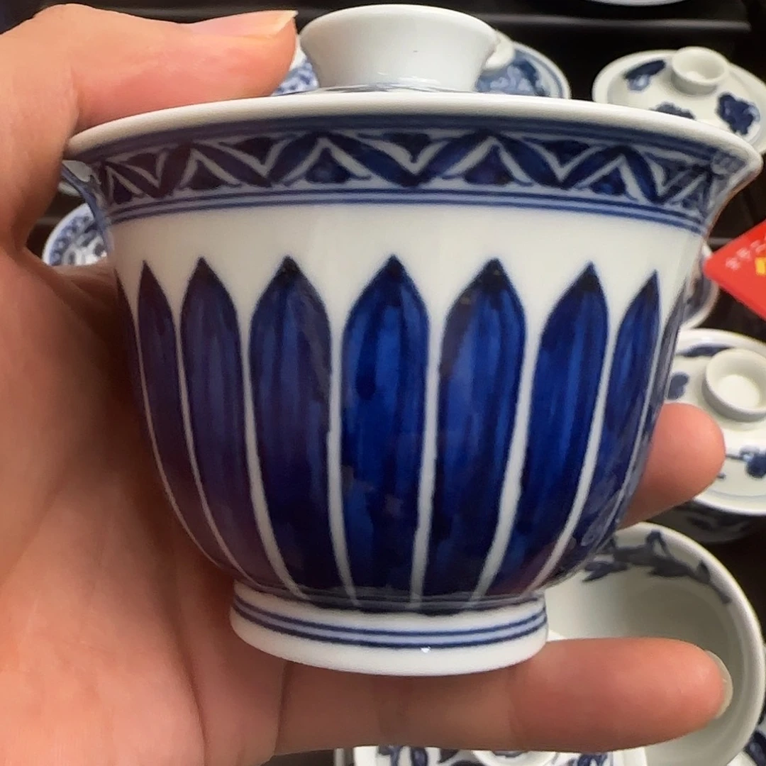 微瑕全手绘景德镇陶瓷茶具