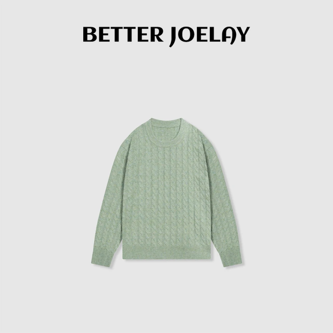 BETTER JOELAY-【百变小迷糊】时尚针织毛衣套头款个性慵懒LL6255