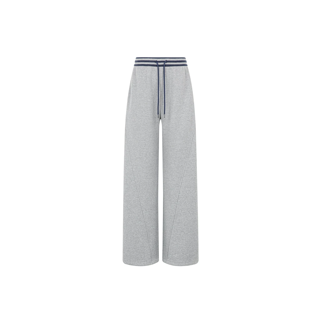 现货 巴适二号休闲裤 厚绒保暖撞色直筒裤【大60】-周三