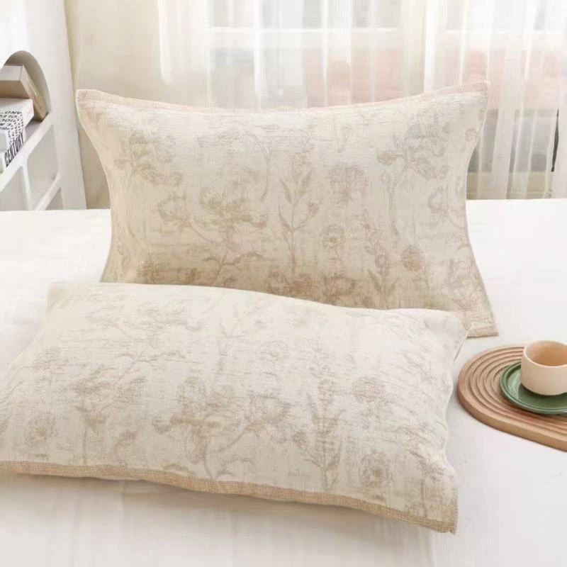 【妆花云锦】国宾伴手礼天然雨露麻枕巾（花满蹊 50*72）