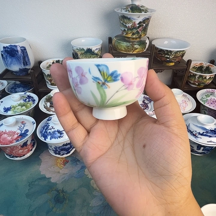 忠意堂釉下彩蝶恋花