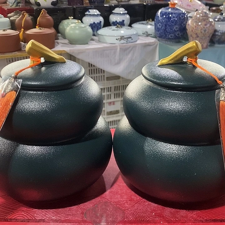 罐陶瓷茶叶罐密封罐家用