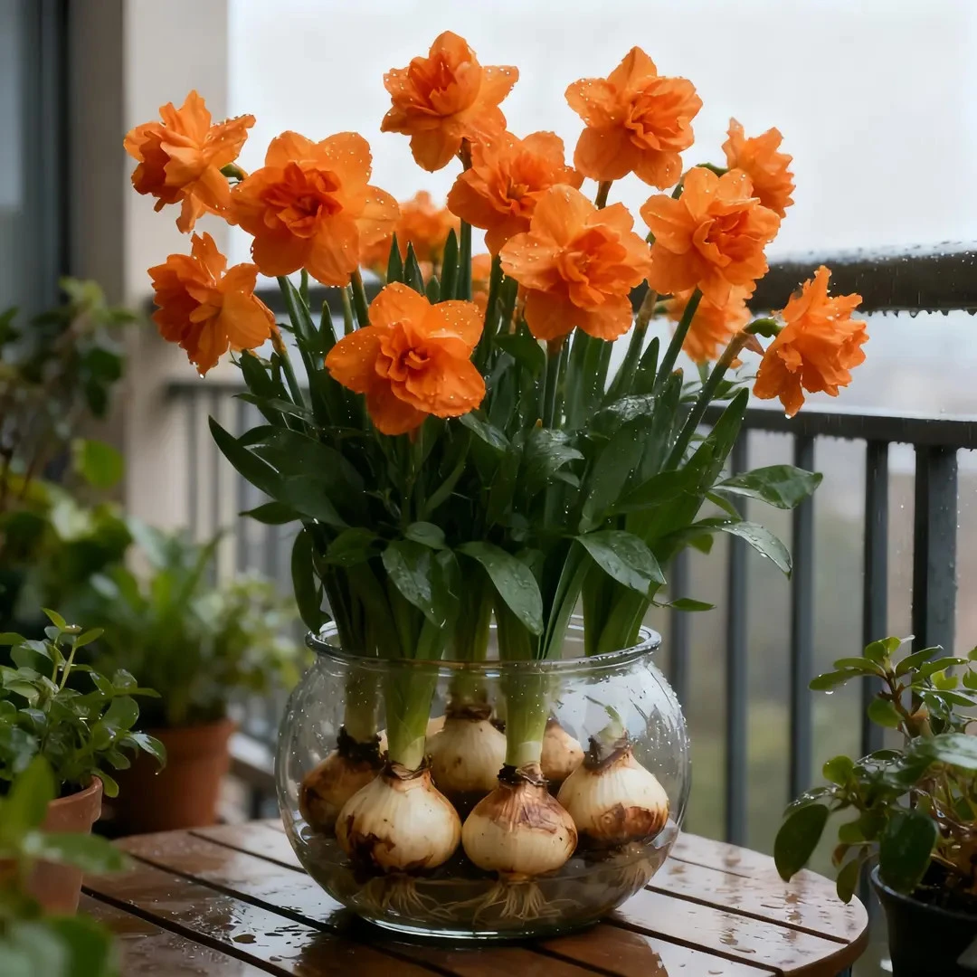 耐寒花卉水培水仙花种球室内好养活水养土养盆栽四季开花花卉植物