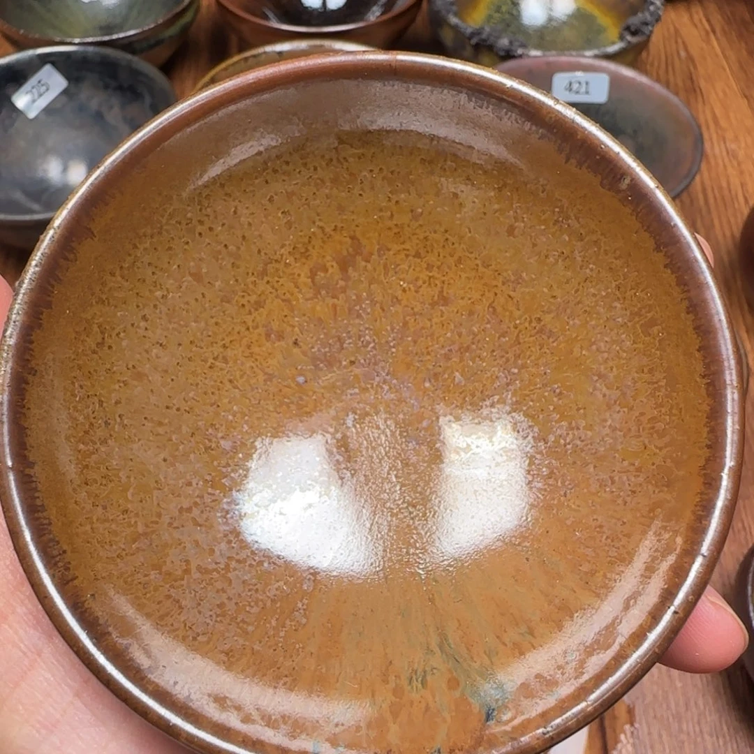 噼***啦柴烧建盏茶盏茶杯479