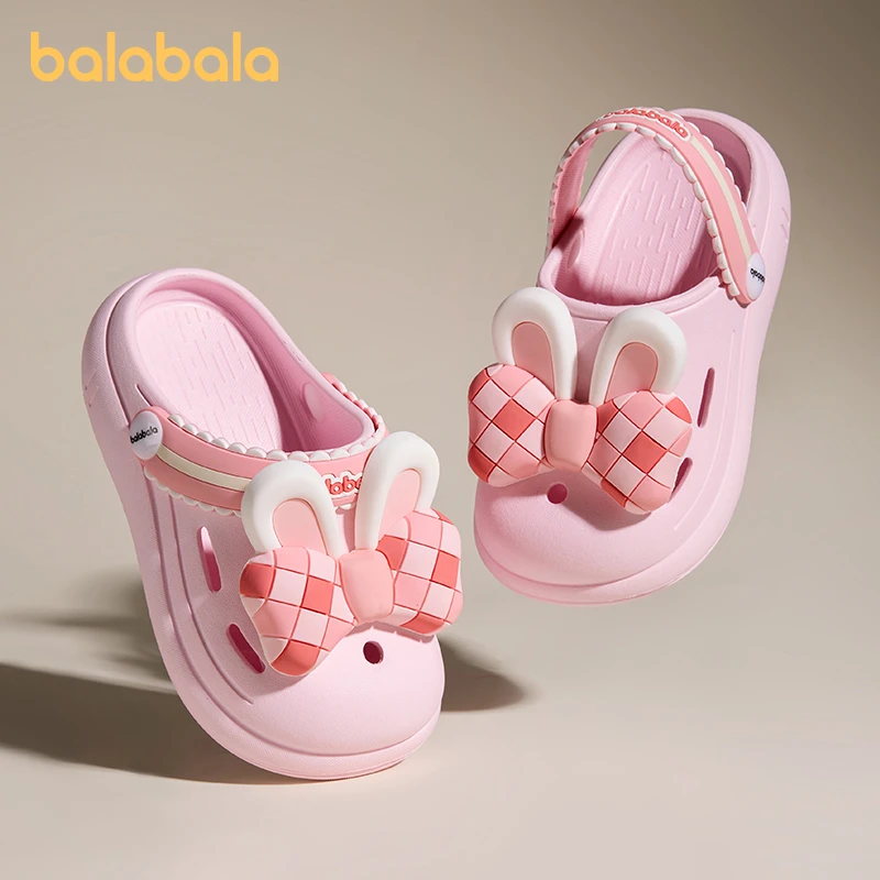 巴拉巴拉儿童拖鞋女童夏季新款宝宝洞洞鞋室内防滑凉鞋幼儿凉拖鞋