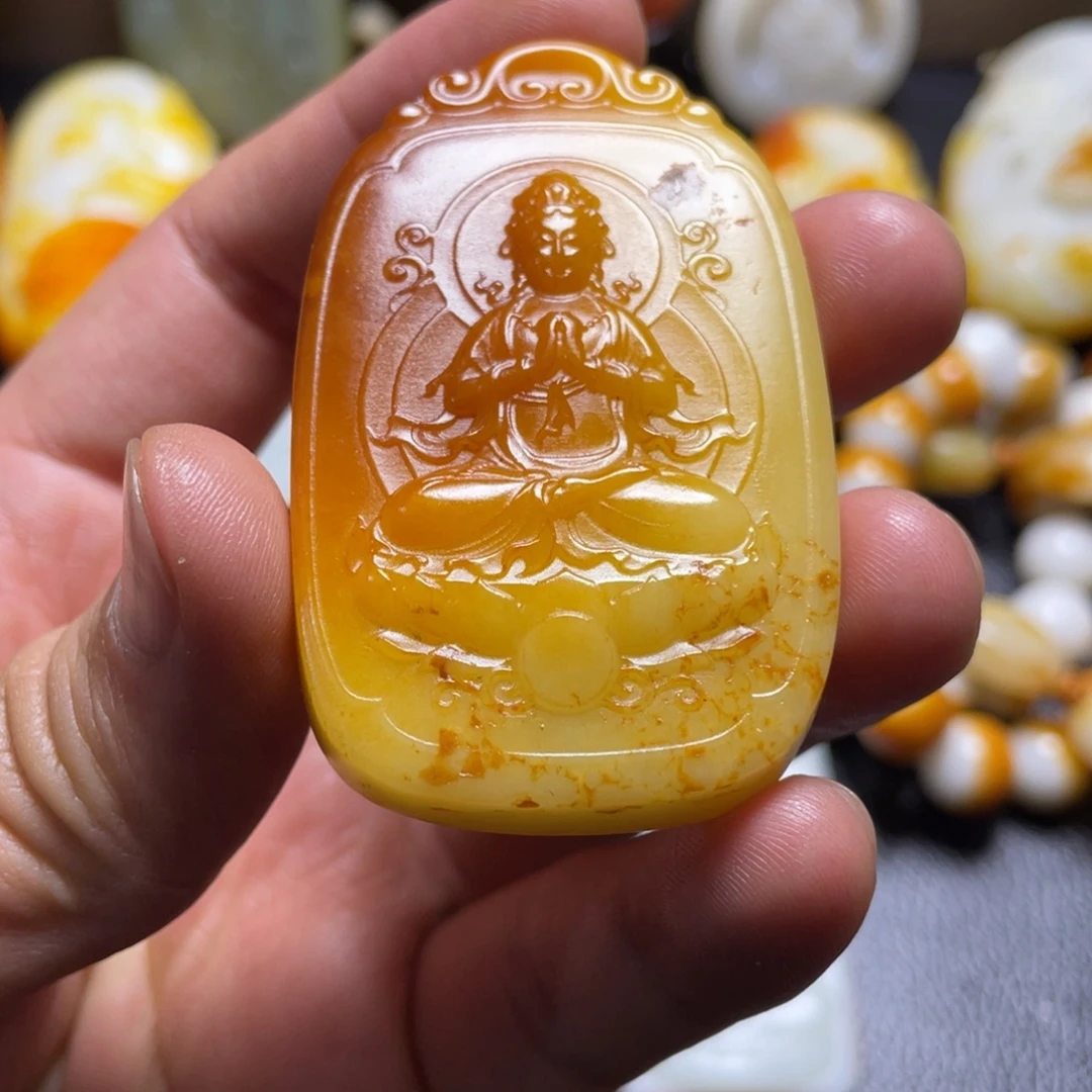 和田玉未镶嵌颈饰