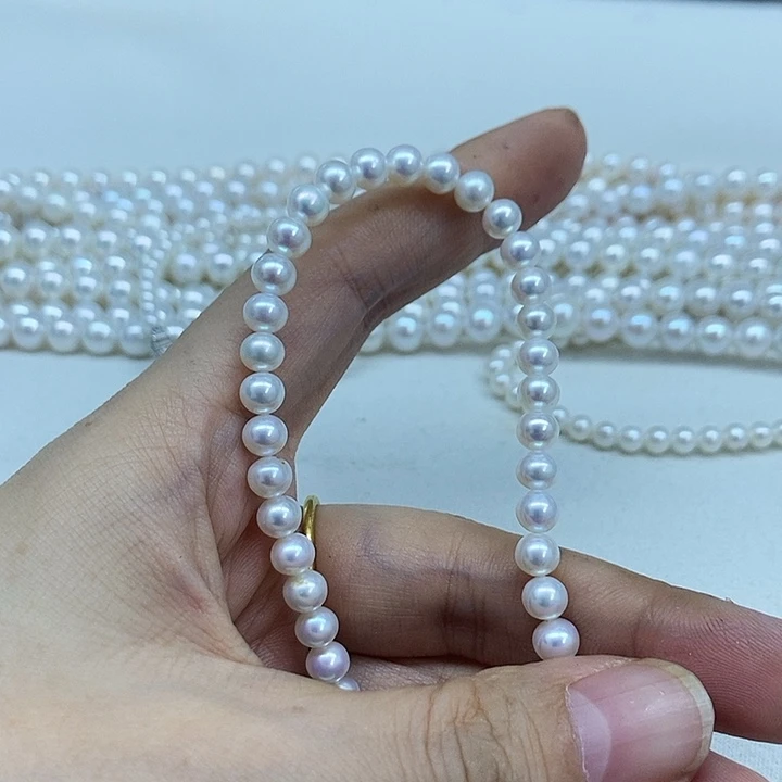 银S925镶嵌手绳淡水珍珠