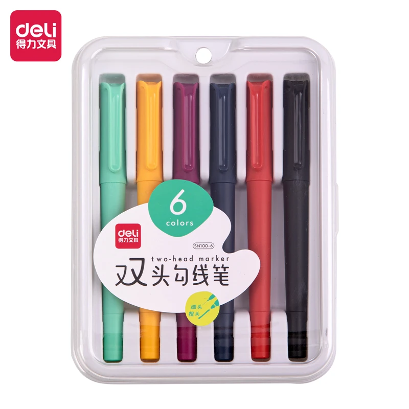SN100-6色美术勾线笔 一盒