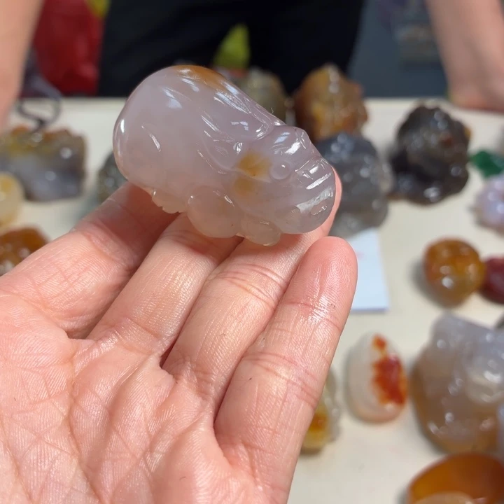 御***品玛瑙/玉髓未镶嵌吊坠(不含链)