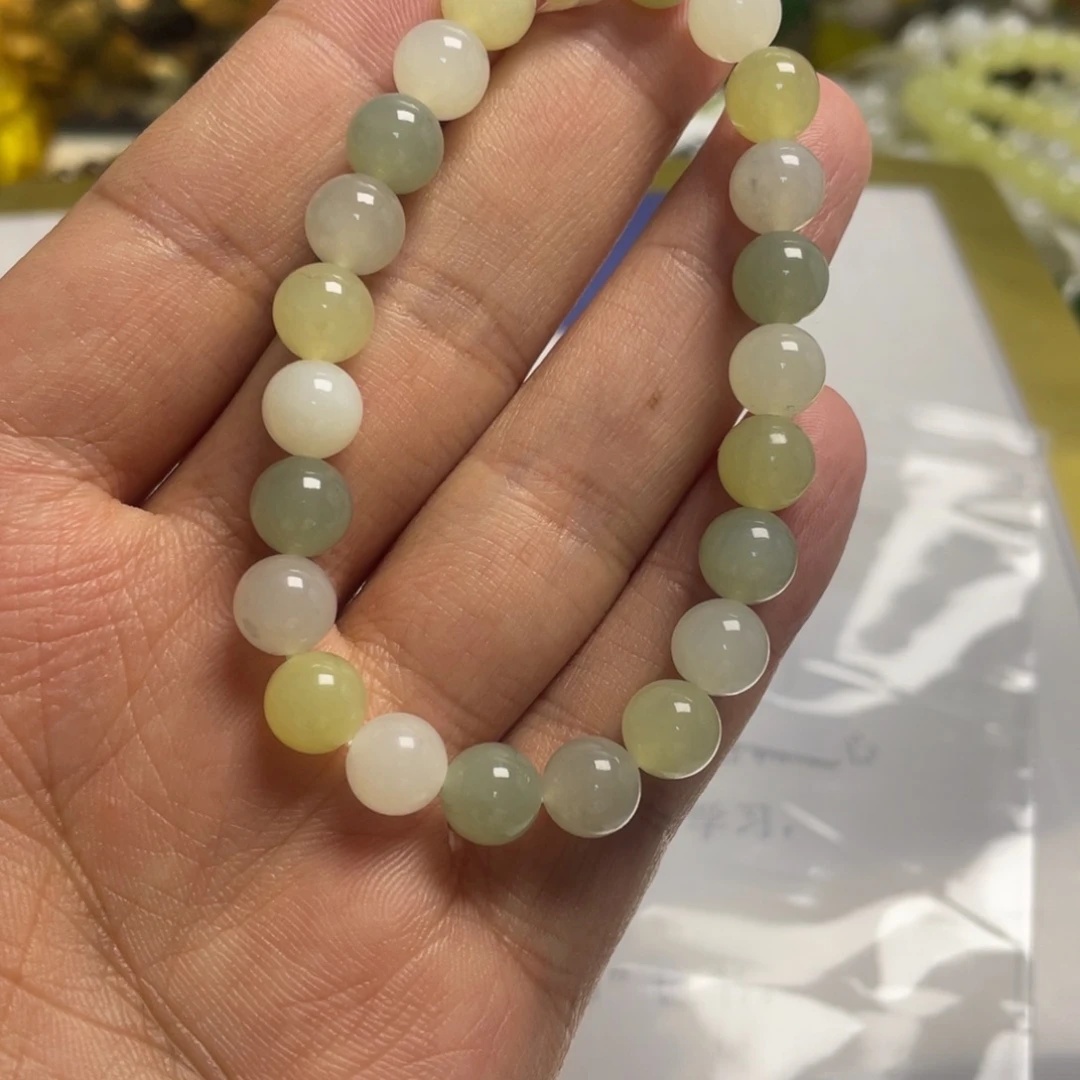 和田玉未镶嵌手链068