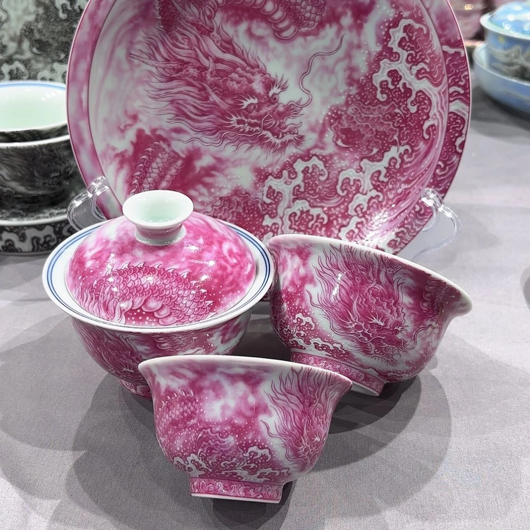 D***茶瓷片景德镇瓷器精品陈列
