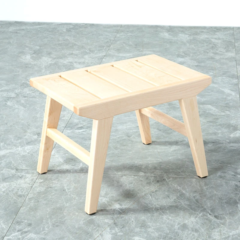 （35高）园昌家具北美硬枫木时光小凳矮凳休闲凳宝宝凳