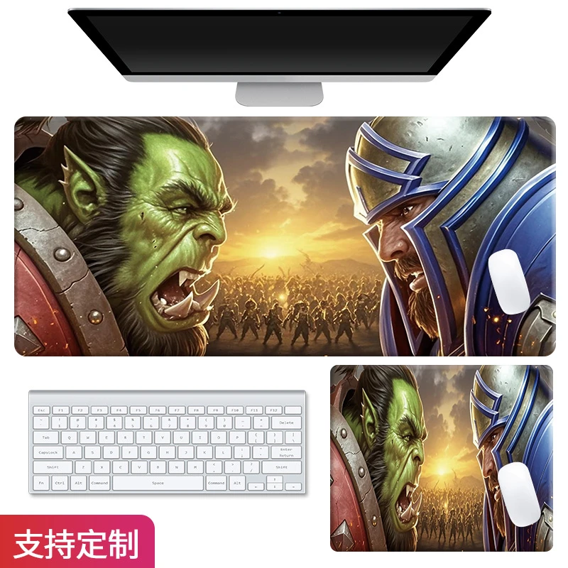 【定制-魔兽世界】游戏玻璃鼠标垫办公电竞玻璃鼠标垫