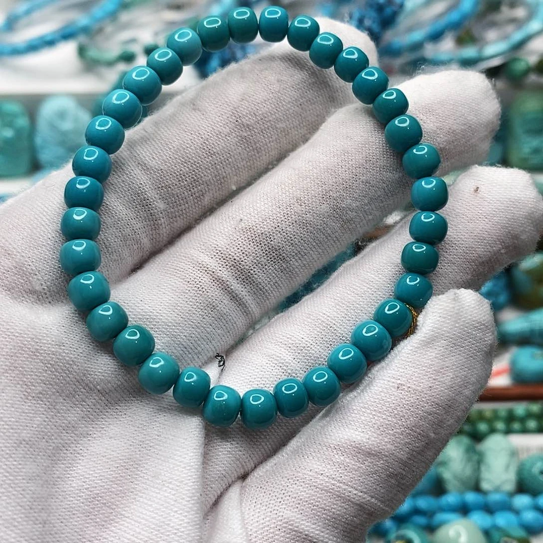 绿松石珠宝奇石未镶嵌那****浪