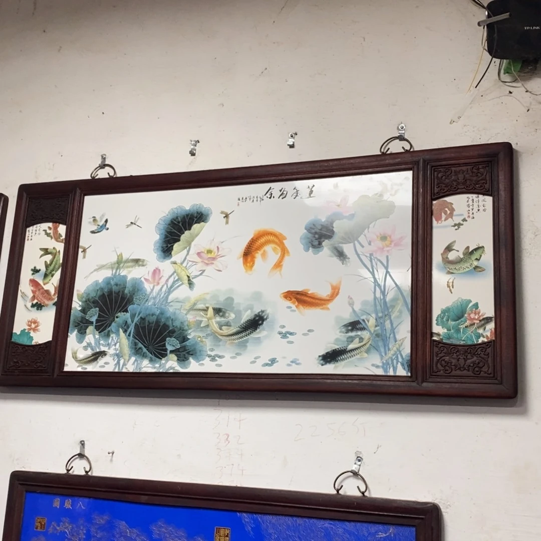 瓷片145*62 景德镇瓷板画柴窑烧制