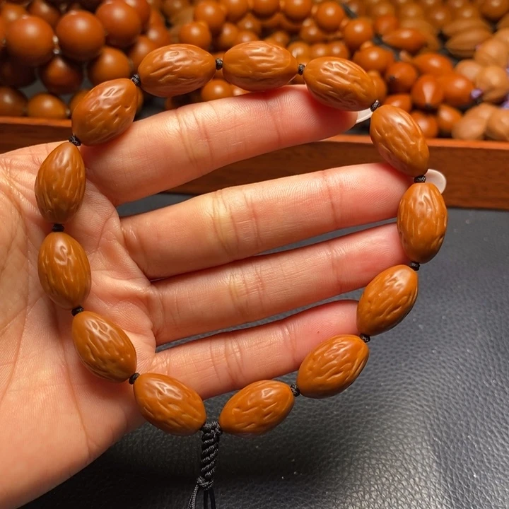 橄榄核手串1.15尺寸小红枣原皮