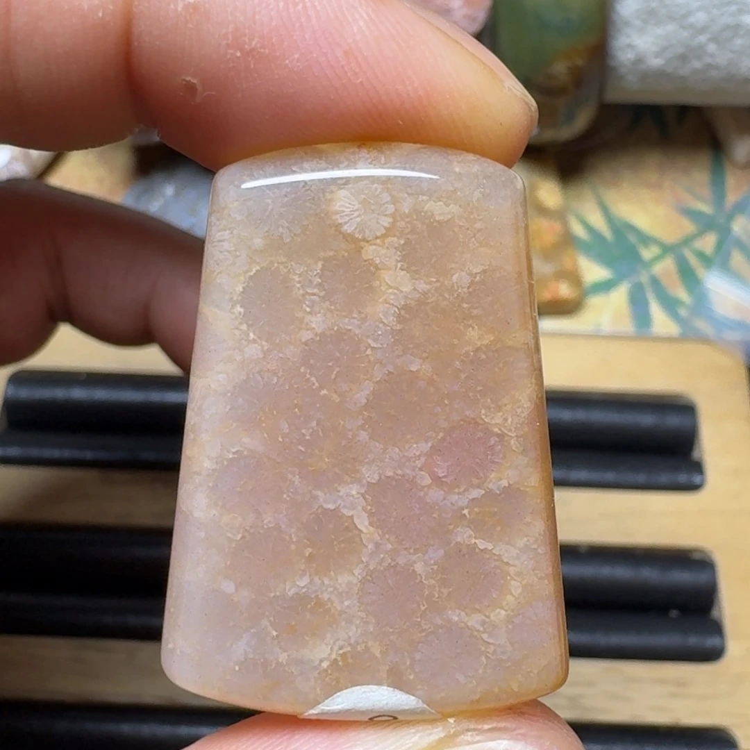 硅化玉粉 果冻花未镶嵌