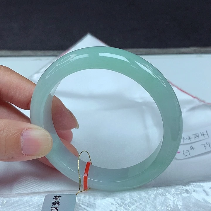 翡翠未镶嵌手镯57圈7841