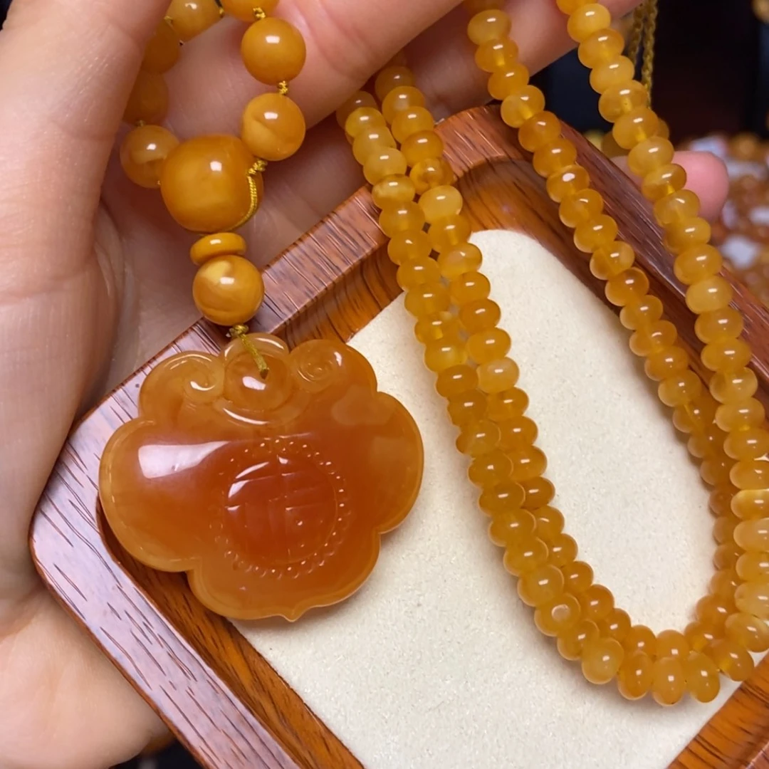 【闪购商品】蜜蜡手链未镶嵌项链