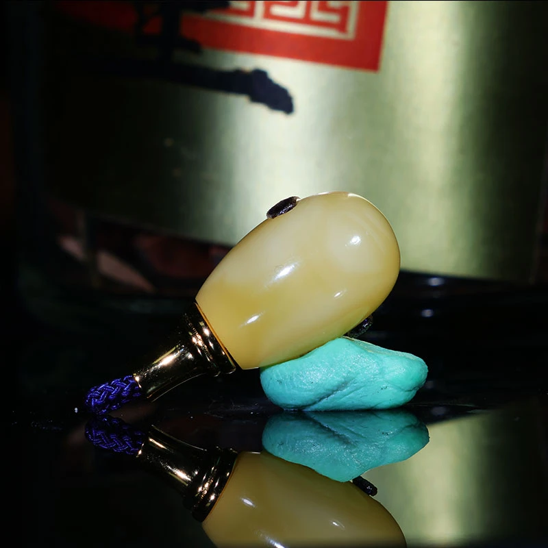 11m焦皮三通天然原矿一物一图分体三通精工浓蜡蜜蜡三通佛头Z14