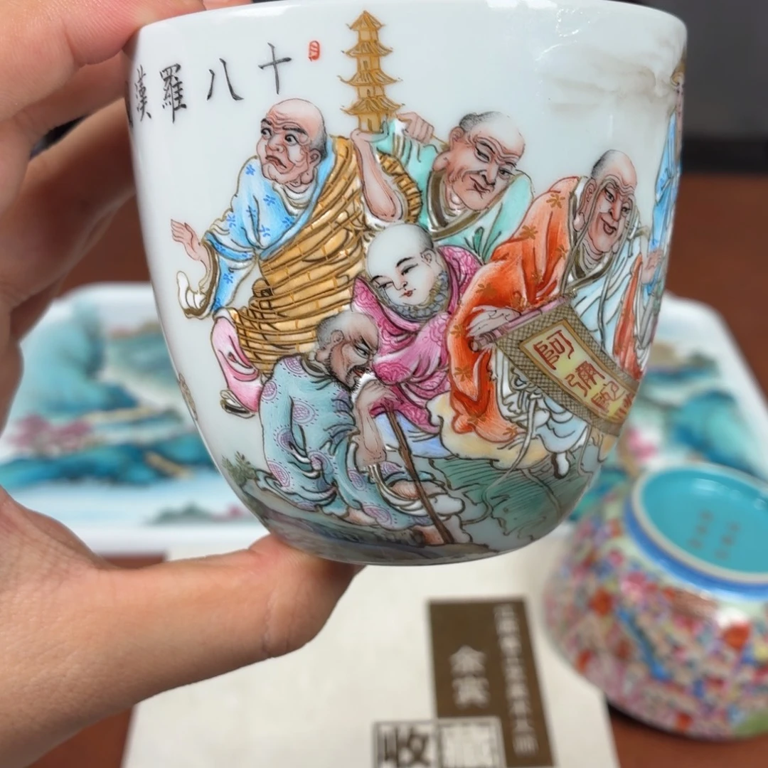 瓷杯子瓷姑娘景德镇陶瓷艺术