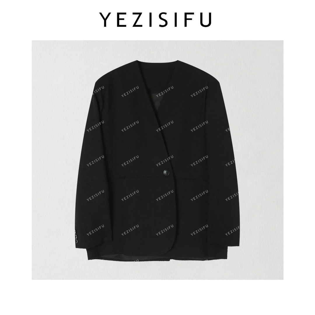 欧尼私服 2025秋季新款小众高级感一粒扣长袖西装外套2509C5478