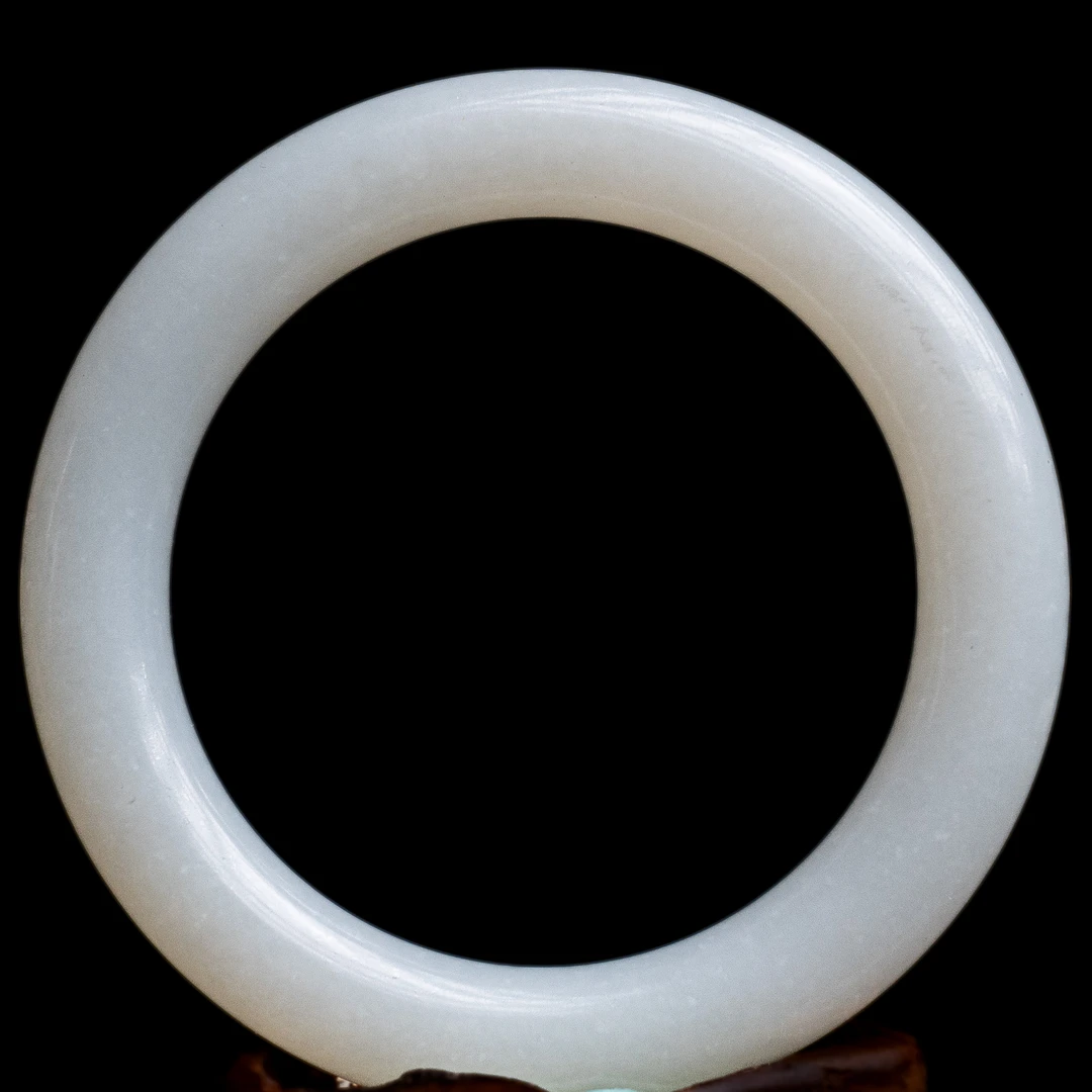 清代和田玉圆条手镯-NX