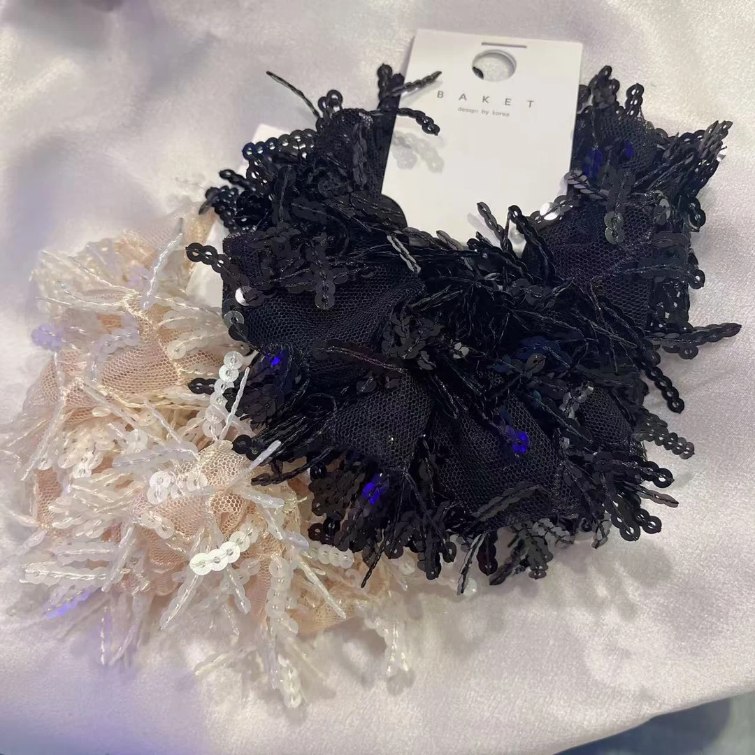 韩国 气质 小众 ins 手工 流苏 碎片片 发圈K432
