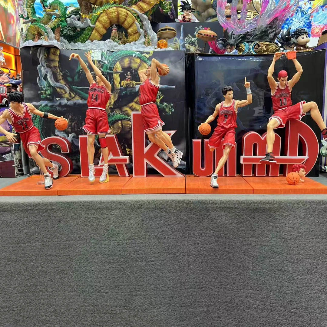 （预售）百分百好评湘北五虎一套五个宽约80cm高约35cm篮球手办全套