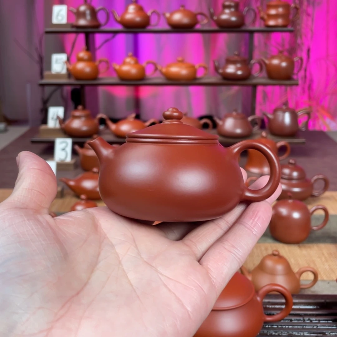 1****茶壶紫砂精工寒江110cc