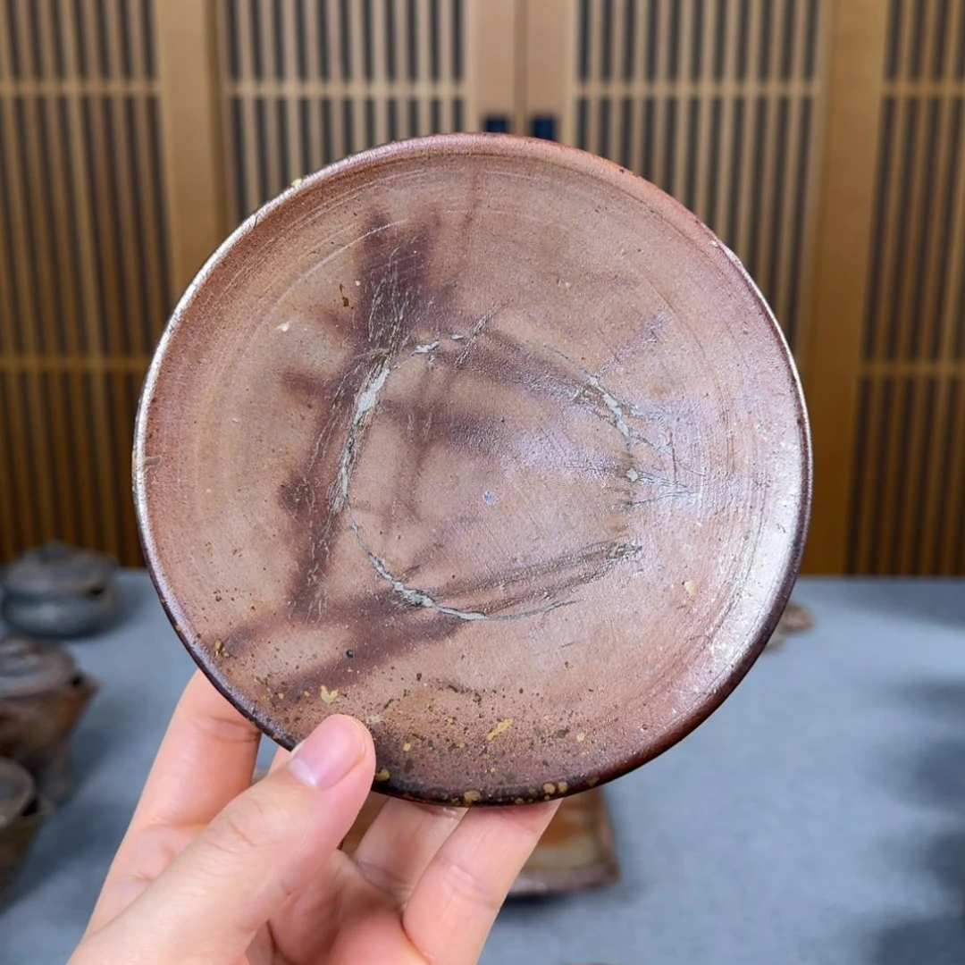 备前烧壶承 柴烧茶具