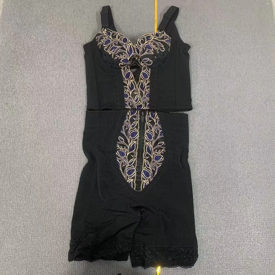 （TM1款外)显瘦腰夹分体套装四季收腹裤体雕束身衣时尚平角裤黑色