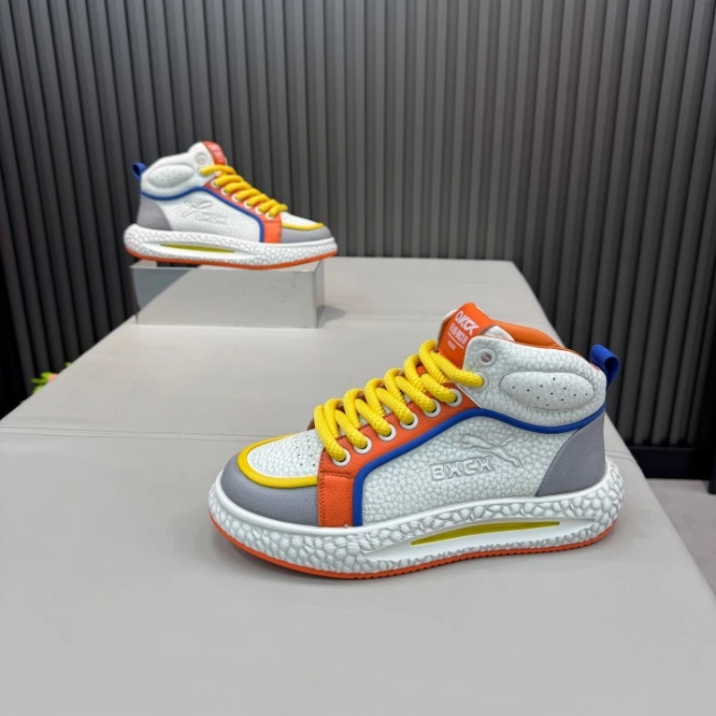 男鞋2025潮牌秋冬新款百搭厚底时尚休闲鞋软底低帮潮流时尚运动鞋