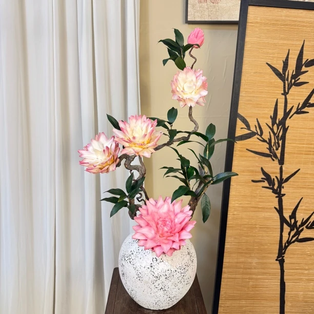 【花开富贵】龙枣枝永生花家居软装造景